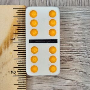6:6 Replacement Dominoes Large Dot Shiny Color 2 X 1 X 5/8th